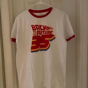 Universal Studios Back to the Future 35th Anniversary Ringer Shirt. Size Medium